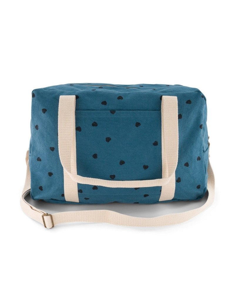 ROSE IN APRIL RAPHAEL BOWLING BAG IN BLUE STORM 