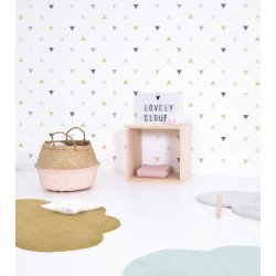 LILIPINSO wallpaper ENCHANTED / Triangle pattern (pink