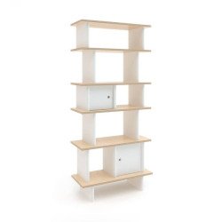 oeuf - mini library verticale (bianco/betulla)