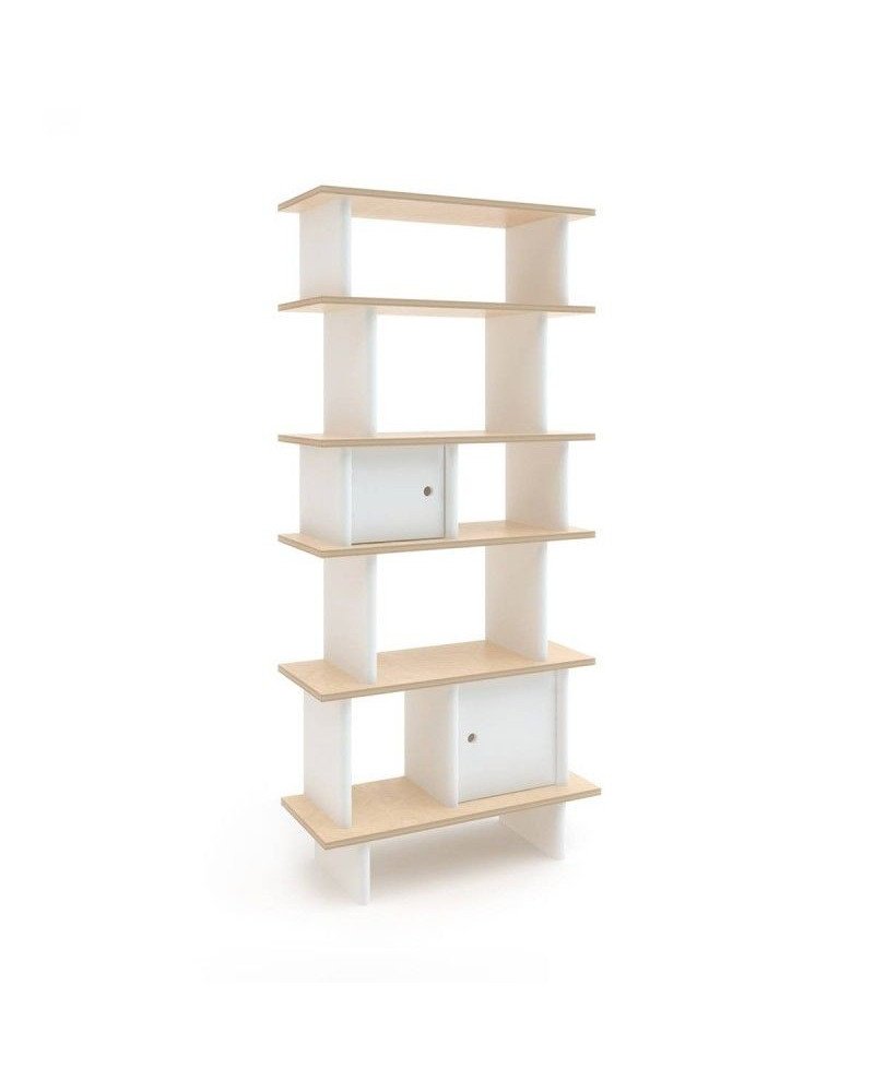 oeuf - mini library verticale (bianco/betulla)