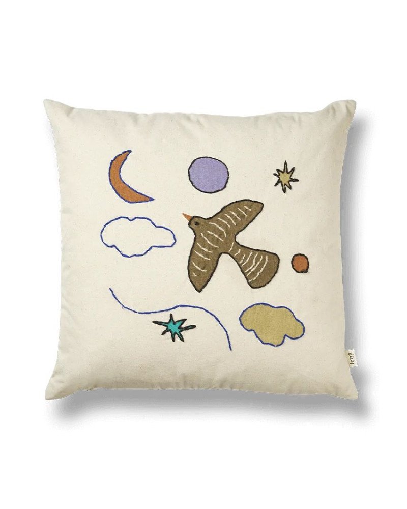 FERM LIVING Naive Cushion Bird 