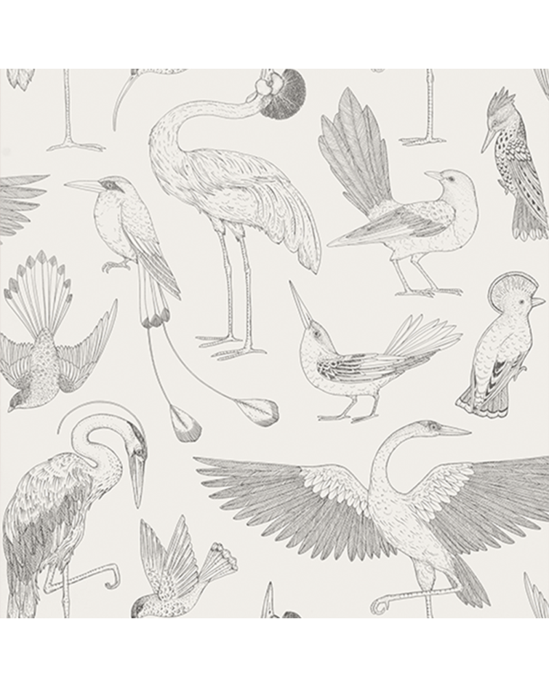 FERM LIVING katie scott wallpaper birds (Off White) 