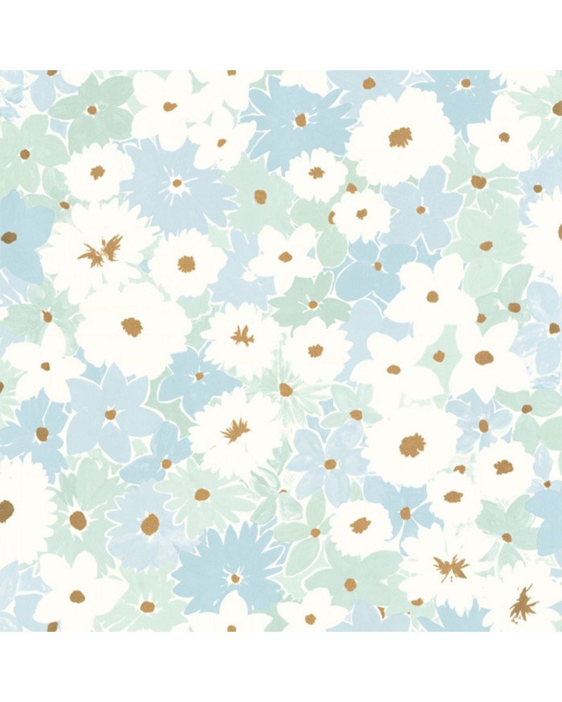 CASELIO wallpaper Flora (blue) 