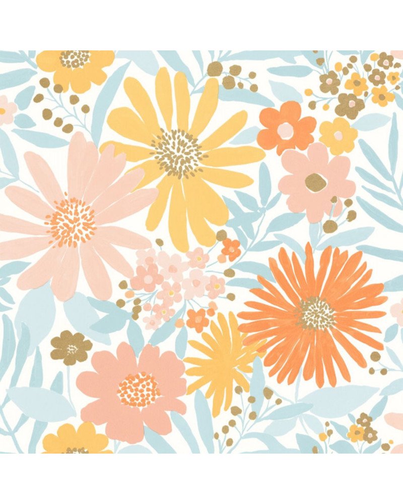 CASELIO wallpaper daisy (multicoloured) 