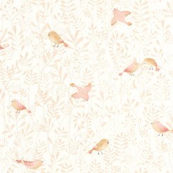 casadeco - wallpaper flying bird (rose) 