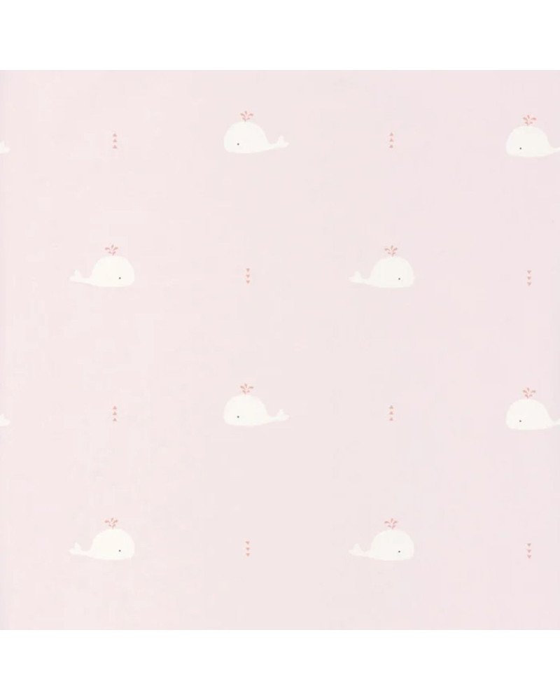 casadeco - wallpaper WHALE (PINK) 