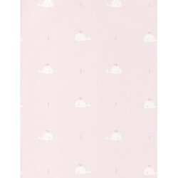 casadeco - wallpaper WHALE (PINK) 