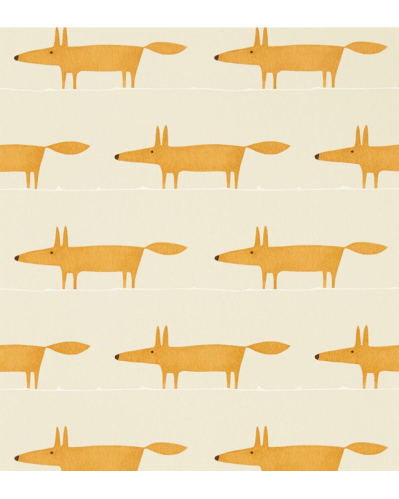 scion - wallpaper MIDI FOX (Raffia / Chai) 