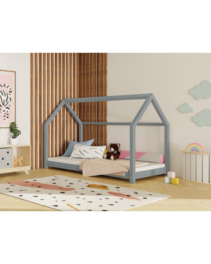 BENLEMI cama estilo casa Montessori Tery (gris)