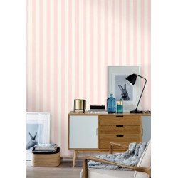 CASELIO - wallpaper LITTLE LINES ROSE PALE 