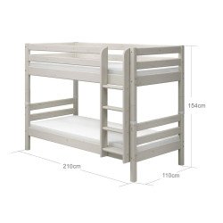 FLEXA Letto a castello Classic con scala dritta