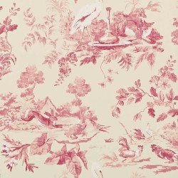 sanderson - wallpaper AESOPS FABLES pink