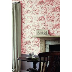 sanderson - wallpaper AESOPS FABLES pink