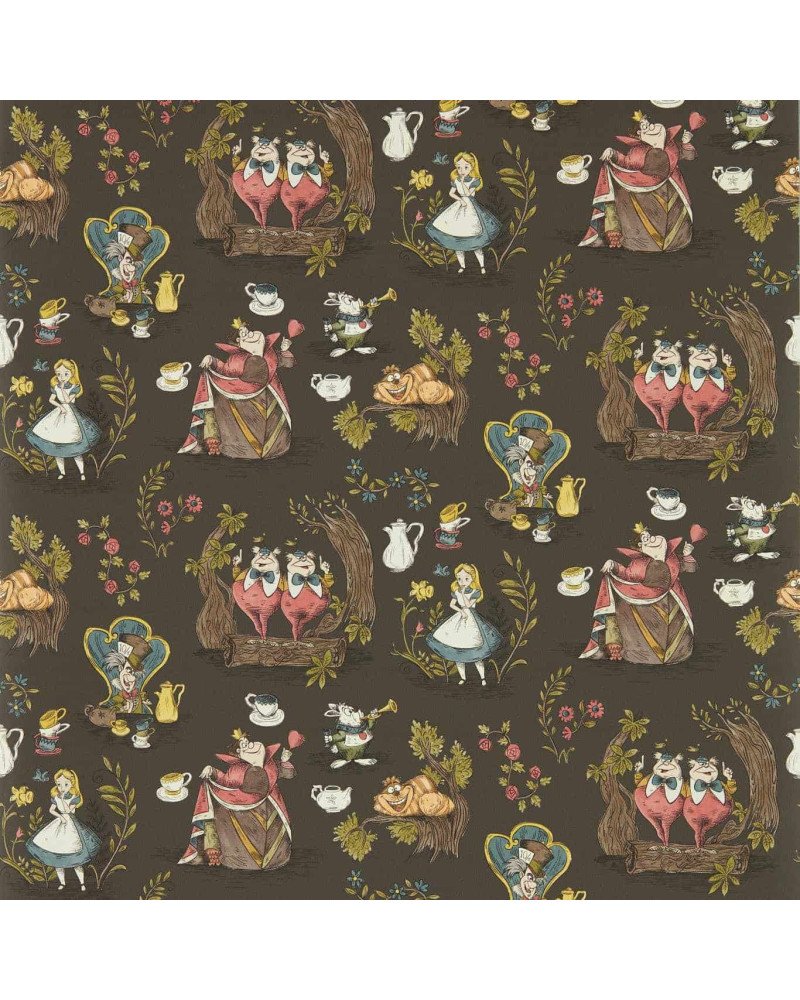 SANDERSON carta da parati ALICE NEL PAESE DELLE MERAVIGLIE