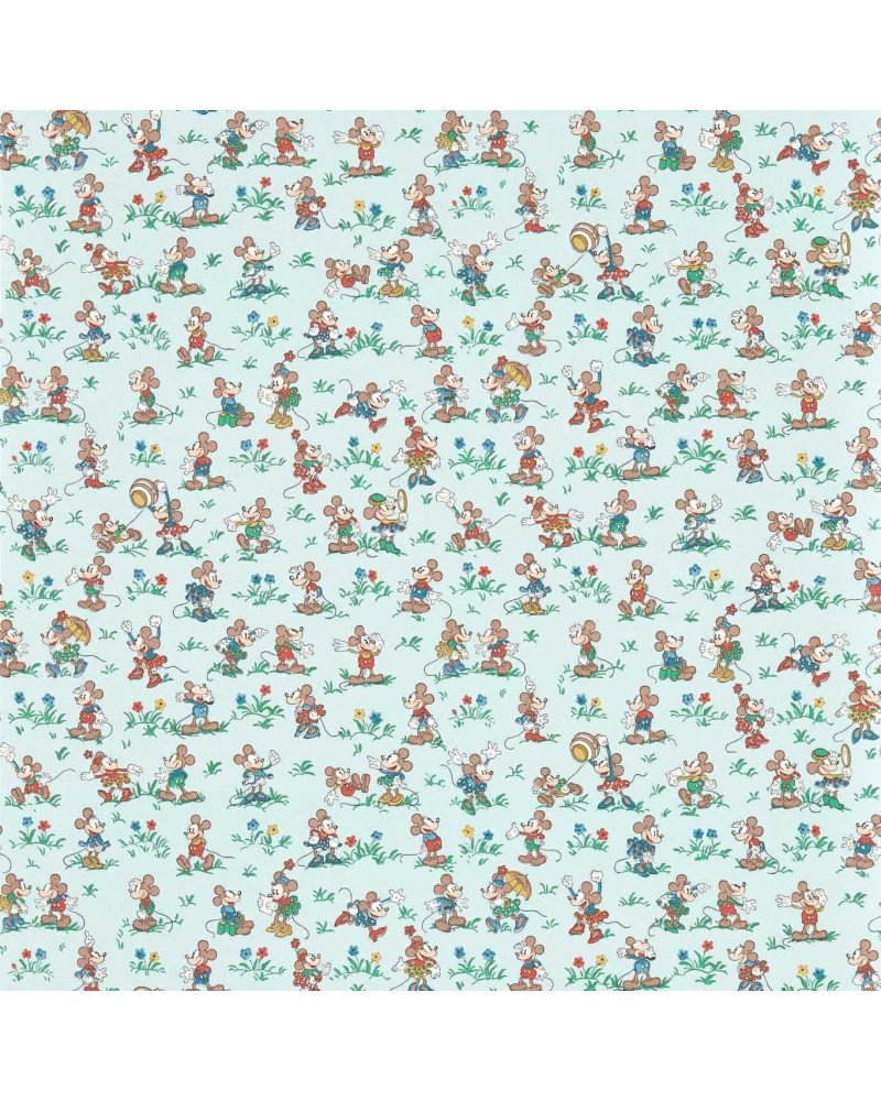 SANDERSON carta da parati MICKEY & MINNIE