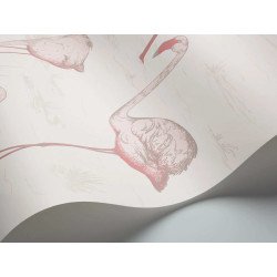 cole & son papel pintado flamingos (powder blue)