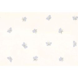 cole & son - carta da parati farfalle peaseblossom (white)