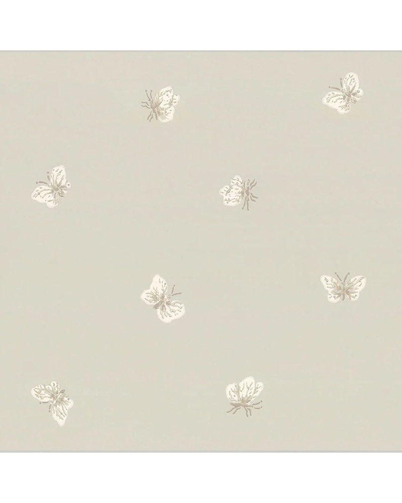 cole & son - carta da parati farfalle peaseblossom (stone)