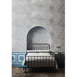 FORNASETTI wallpaper nuvolette soot & snow 