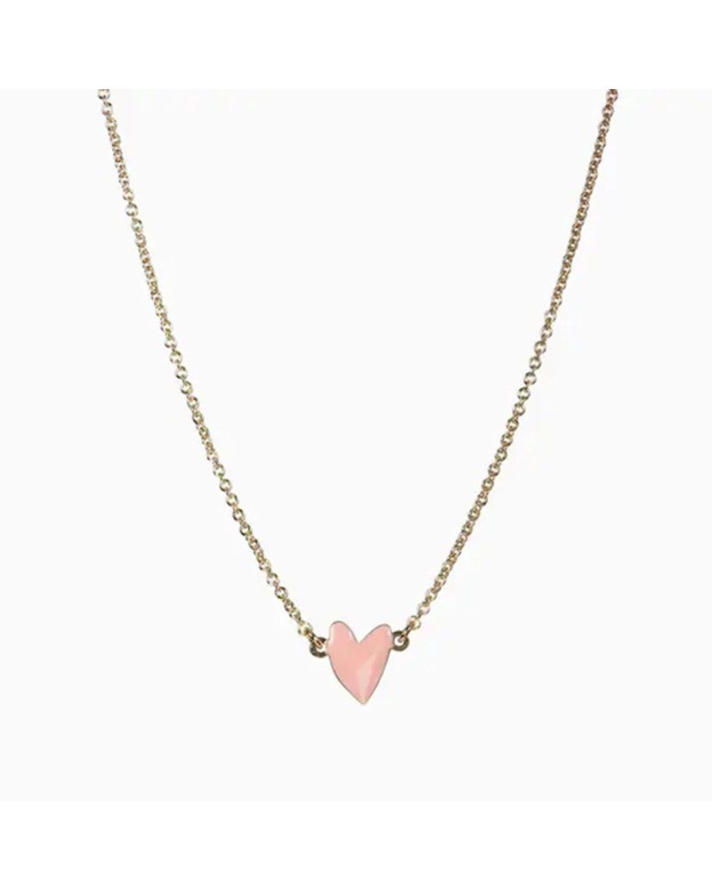 Titlee Grant Heart Necklace (Powder Pink)