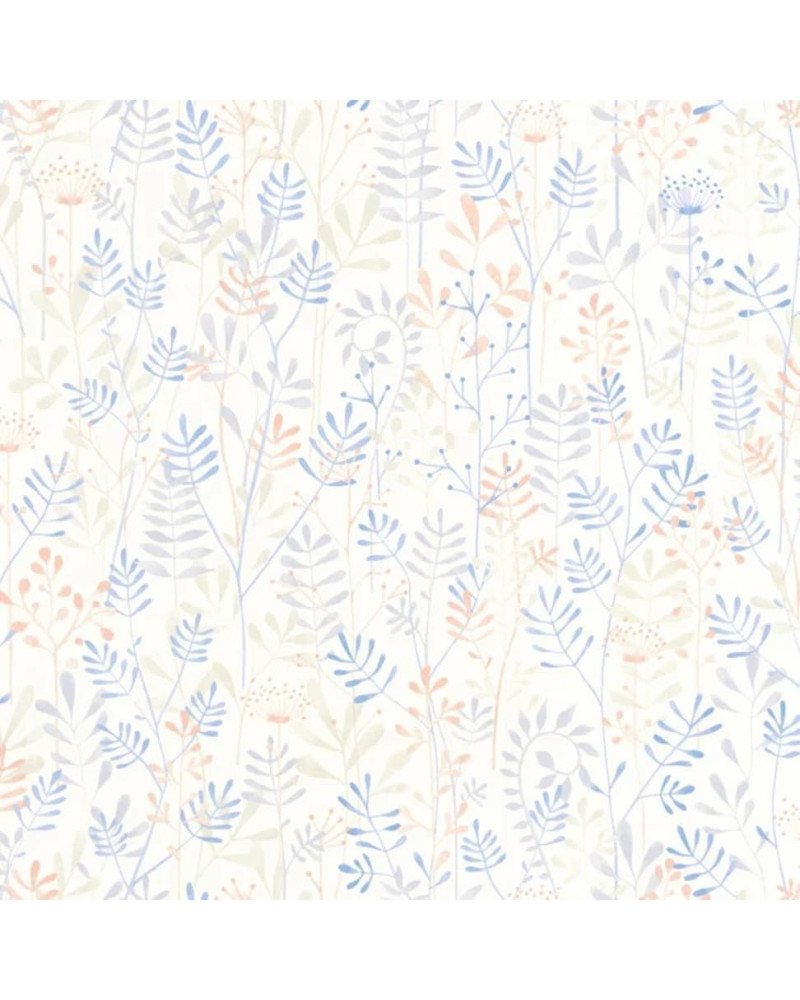 CASADECO papel pintado WILD GARDEN (azul)