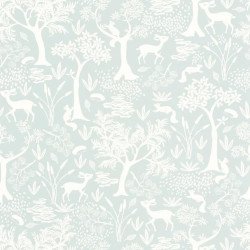 CASADECO wallpaper POETIC FOREST (Bleu ciel) 