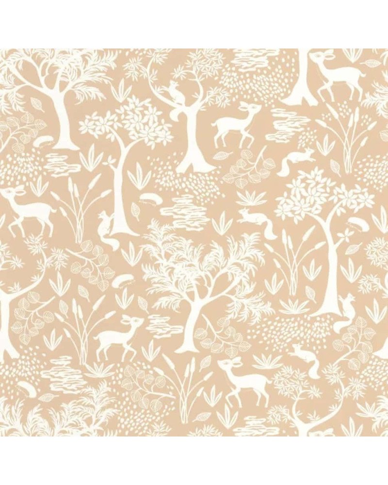 CASADECO carta da parati POETIC FOREST (Beige camel)