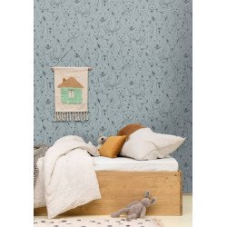 CASELIO wallpaper Amuser (blue grey) 