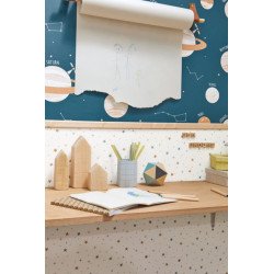 CASELIO wallpaper stars in blue and beige