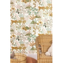 CASELIO wallpaper Jane (white green) 