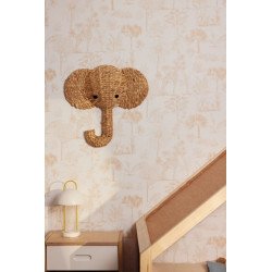 CASELIO papel pintado Balade dans la Savane (beige)