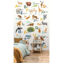 CASELIO mural wallpaper Let's Learn the Alphabet (english)