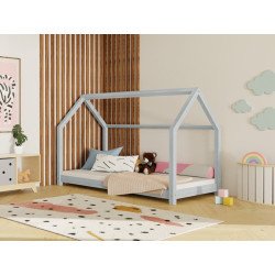 BENLEMI cama estilo casa Montessori Tery (gris claro)