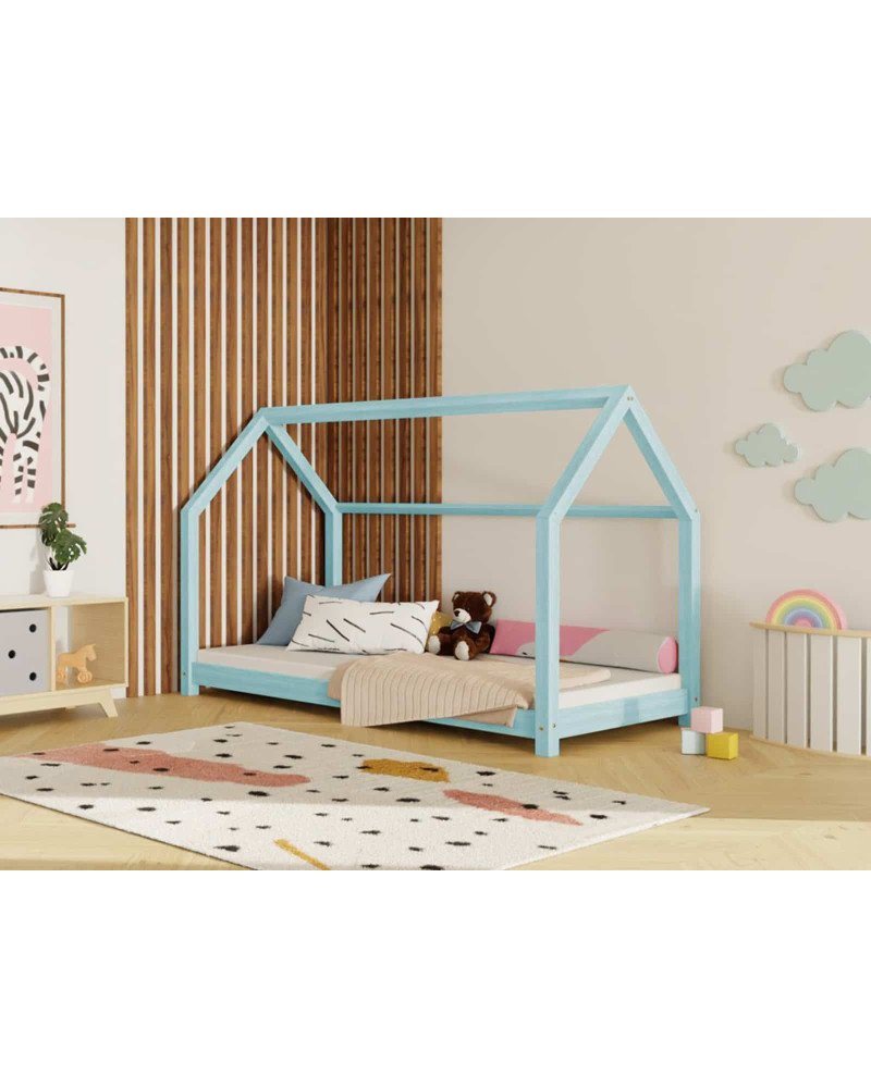 BENLEMI letto casa montessori tery (blue chiaro)