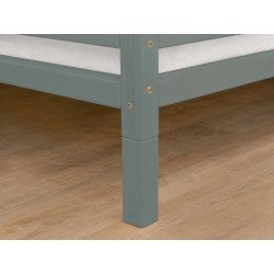 BENLEMI letto casa montessori tery con sponda (grigio)