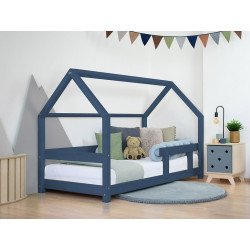 BENLEMI letto casa montessori tery con sponda (navy)