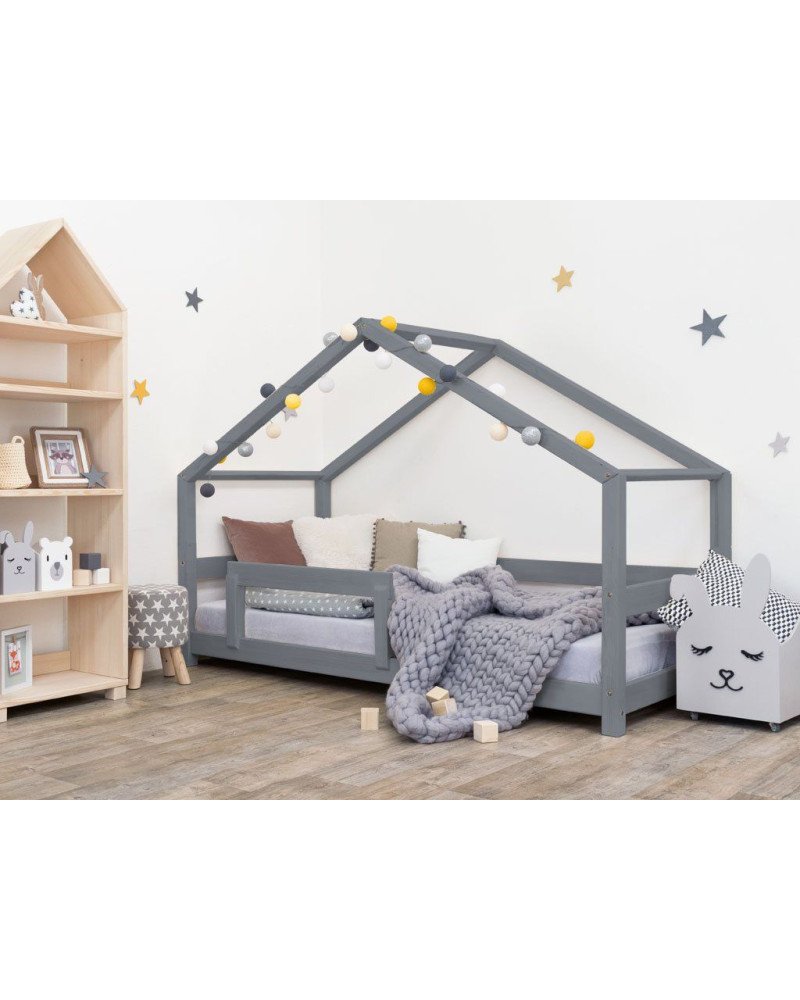 BENLEMI Cama Casa Montessori lucky con barandilla (grs)