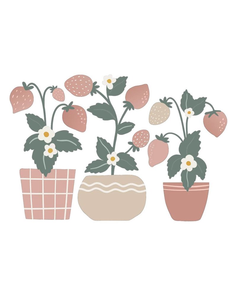 LILIPINSO Strawberry plants wall sticker