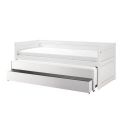 LIFETIME KidsroomsSpace-Saving Bed with Drawer Unit (Lacquered White)