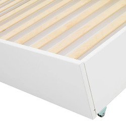 LIFETIME Kidsrooms Cama Ahorra-Espacio con Cajas y Cajón/Deluxe (Lacado Blanco) Spedizione Gratuita