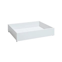 LIFETIME Kidsrooms Cama Ahorra-Espacio con Cajas y Cajón/Deluxe (Lacado Blanco) Spedizione Gratuita