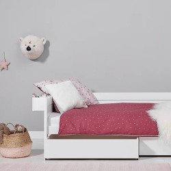 LIFETIME Kidsrooms Cama Ahorra-Espacio con Cajas y Cajón/Deluxe (Lacado Blanco) Spedizione Gratuita