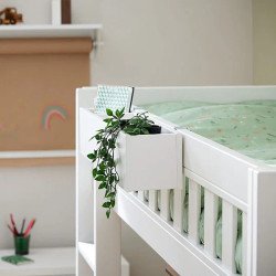 LIFETIME Kidsrooms Cama Ahorra-Espacio con Cajas y Cajón/Deluxe (Lacado Blanco) Spedizione Gratuita