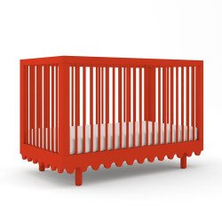 Cuna Transformable Moss rojo