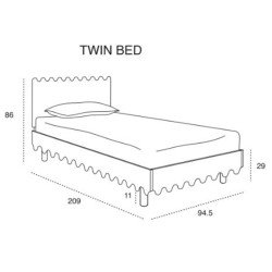 oeuf Moss Twin Bed  Best Price Online