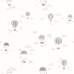 CASADECO wallpaper BALLOONS IN THE CLOUDS anthracite