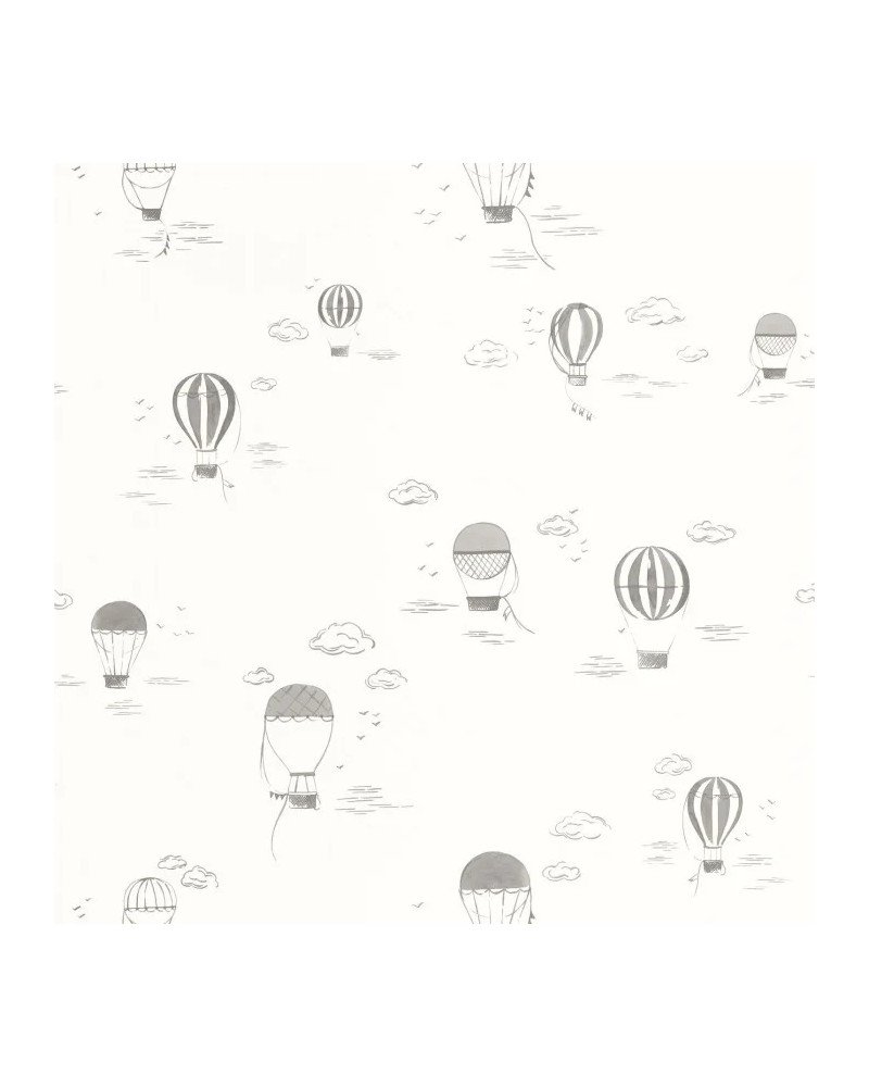 CASADECO papel pintado BALLOONS IN THE CLOUDS antracita