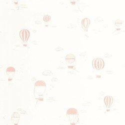 CASADECO wallpaper BALLOONS IN THE CLOUDS rose blush