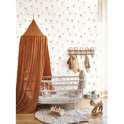 CASADECO wallpaper BALLOONS IN THE CLOUDS anthracite