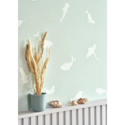 CASADECO wallpaper POETIC SEA soft blue